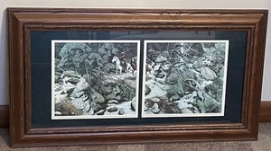 Bev Doolittle The Forest Has Eyes Print Matted Carved Wood Frame 15x28” - Picture 1 of 9