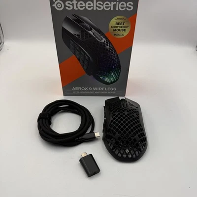 SteelSeries Aerox 9 Wireless - Holey RGB Gaming Mouse - Image 1 of 4