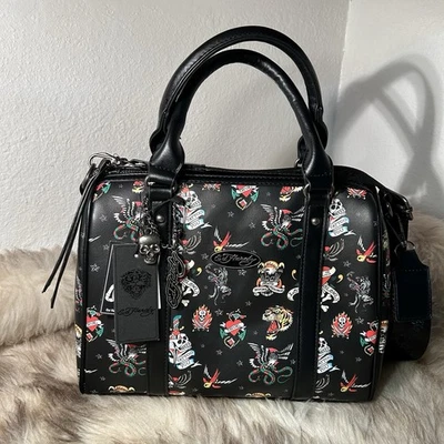 Bolso Bandolera/Cartera Ed Hardy Nuevo con Etiquetas - Hardy Icons - Negro Foto 1 de 4