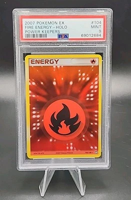 PSA 9 Mint 2007 Pokemon EX Power Keepers #104 Holo Fire Energy - Image 1 of 2