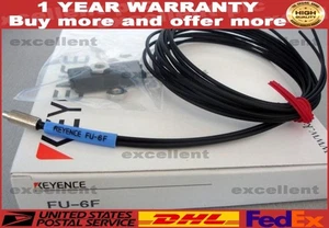 Keyence FU-6F Fiber Optic Sensor FU6F Fiber Amplifier Sensor Cable US Free TAX - Picture 1 of 1