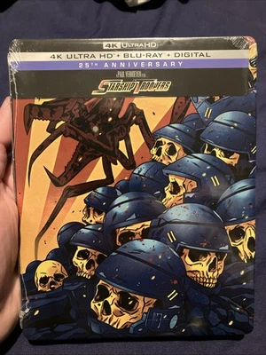 *DENT* 4K Blu-Ray Steelbook Starship Troopers UHD & Blu ray 25th Anniversary NEW - Image 1 of 4