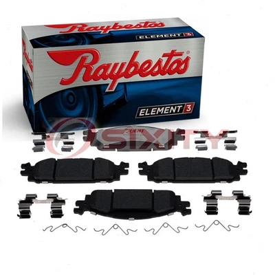 Juego de pastillas de freno de disco delanteras Raybestos Element3 para Ford Flex 2009-2019 frenado vp Foto 1 de 4