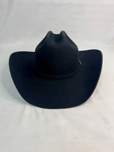 Men’s Stetson XXX Stallion Oak Ridge Wool Cowboy Hat, Black, Size 7 3/8 - Picture 1 of 11