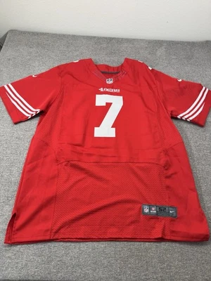 Colin Kaepernick #7 旧金山 49 人队红色耐克球场球衣 52 码 — 第 1/4 张图片