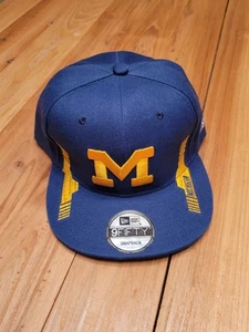 Michigan Football New Era Snapback 9fifty Flat Bill Mütze blau - Bild 1 von 5