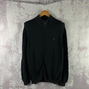 Vintage Yves Saint Laurent YSL Zip Hoodie Men’s Luxury Cardigan Classic Size L - Picture 1 of 7