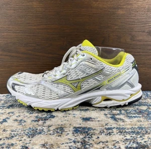 Vtg Mizuno Wave Nexus 3 Shoes White Yellow Womens Sz 10 41EU Y2K - Picture 1 of 13
