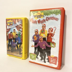 The Wiggles Variety 2 Pack VHS Bundle Magical Adventure And Wiggly Christmas - Imagen 1 de 11