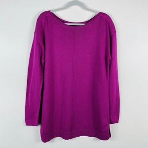 Suéter Talbots Talla Grande Cuello Barco Púrpura Mezcla Algodón - Imagen 1 de 4