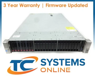 HP DL380 G9 24SFF 2xE5-2660v4 2GHZ=8Cores 128GB 8x1,8TB SAS 12G P440ar - Bild 1 von 2