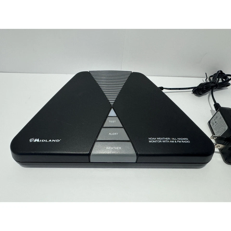 Midland WR10 NOAA Weather Alert Radio AM FM Test Monitor Power Adapter Included - Image 1 of 4
