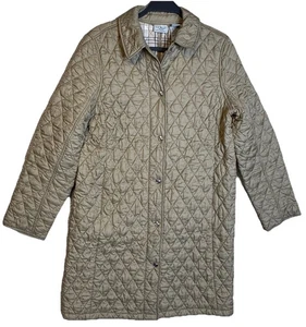 L.L.Bean Quilted Long Coat Tan Women’s Medium - Picture 1 of 13