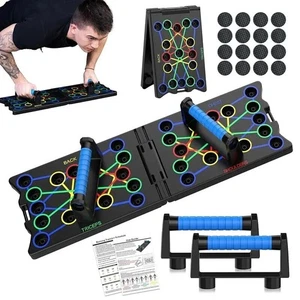 Faltbares Push-Up-Board 9-in-1 – Farbcodiertes Trainingssystem - Picture 1 of 7