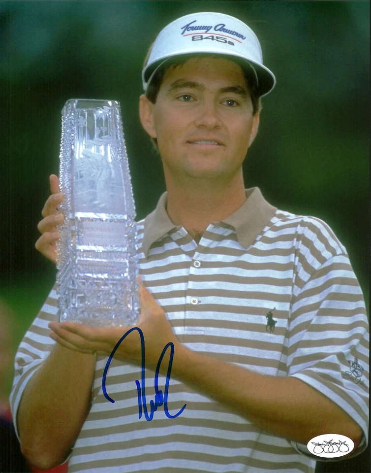 Foto firmada a mano de 8x10 Davis Love III JSA SOA Foto 1 de 1
