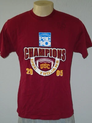 LenDale White #21 Autographed USC Trojans 2005 Pac10 Champions T-Shirt Men Large - Image 1 of 4