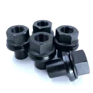20 Two Piece 28mm Sleeve Flanged M22x1.5 Wheel Lug Nuts 33mm Unimount Hub Pilot - Picture 1 of 5