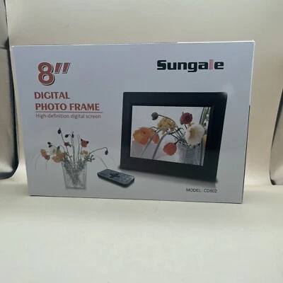 Sungale 8" Digital Photo Frame with Remote, HD Slideshow CD802 - Image 1 of 2