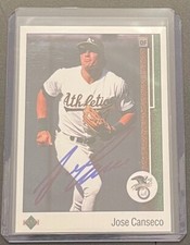1989 Jose Canseco Autographed Upper Deck Card #659