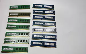 DDR3 PC3-10600U random lot for parts - Picture 1 of 3