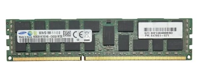 Samsung 8GB (1x8GB) ECC Server RAM PC3-12800R DDR3-1600 M393B1K70DH0-CK0Q8 - Image 1 of 2
