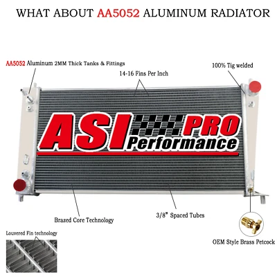 Aluminum Radiator Fits 1999-2010 Ford Expedition Lobo F-250 F-150 Series V8  USA - Изображение 1 из 4