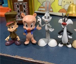 Looney Tunes 4pcs Set Cartoon Mini Figures Set Model Vintage Toy Statue Figurine - Picture 1 of 12