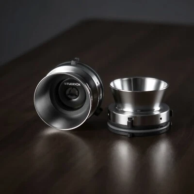 1 par de adaptadores Studevox Professional 1/4" plateados NAB para grabadoras de carrete a carrete Foto 1 de 4