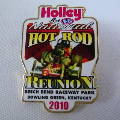 Prendedor Holley National 2010 octava reunión anual Hot Ron NHRA carreras bolos verde Ky Foto 1 de 4