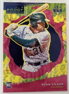 2020 Donruss Ryan Vilade Diamond King Artist Proof Rookie RC Colorado Rookies - Bild 1 von 2