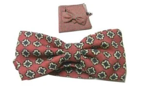 Papillon Wolle Herren Rosa Motive Beige Elegant Schmetterling Wolle Und Komplett - Bild 1 von 5