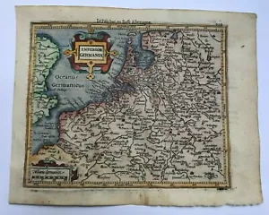 NETHERLANDS 1613 GERARD MERCATOR / JODOCUS HONDIUS ATLAS MINOR NICE ANTIQUE MAP  - Picture 1 of 7