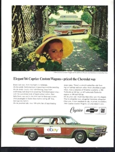 CHEVROLET 1966 CAPRICE CUSTOM WAGON AT BILTMORE HOUSE & GARDENS ASHEVILLE NC AD - Picture 1 of 1