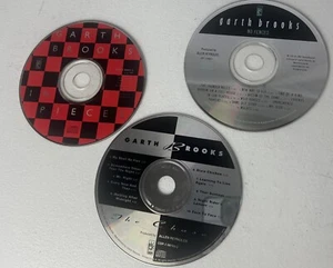 3 Garth Brooks CD Discs Only No Fences, In Pieces The Chase - Picture 1 of 5