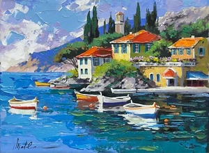Anatoly Metlan - Colorful Escape - Acrylic Painting on Canvas - Signed - 30x40cm - Picture 1 of 7