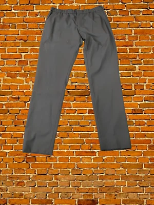 WOMENS COS SIZE 54 UK 24/26 BROWN ELASTIC WAIST STRAIGHT WOOL DRESS PANT TROUSER - Image 1 of 3