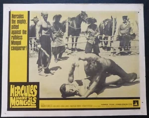 Hercules Against the Mongols orig Lobby Card,1963 Mark Forest,-5 - Imagen 1 de 8