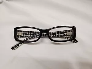 KATE SPADE Black White Shapes KSR02 BN10 51mm Glasses with Green soft case. - Picture 1 of 10