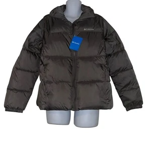 Neu mit Etikett Columbia Puffect gefütterte Jacke Damen L gesteppt grau isoliert Logo grau - Bild 1 von 11