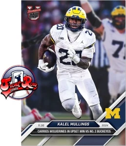 Scheda calcio Kalel Mulling 2024 Bowman U ORA 52 porta Wolverines - Foto 1 di 2