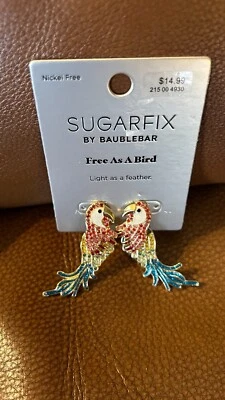 Baublebar Sugarfix Free as a Bird Light as a Feather Parrot Earrings - Image 1 of 2