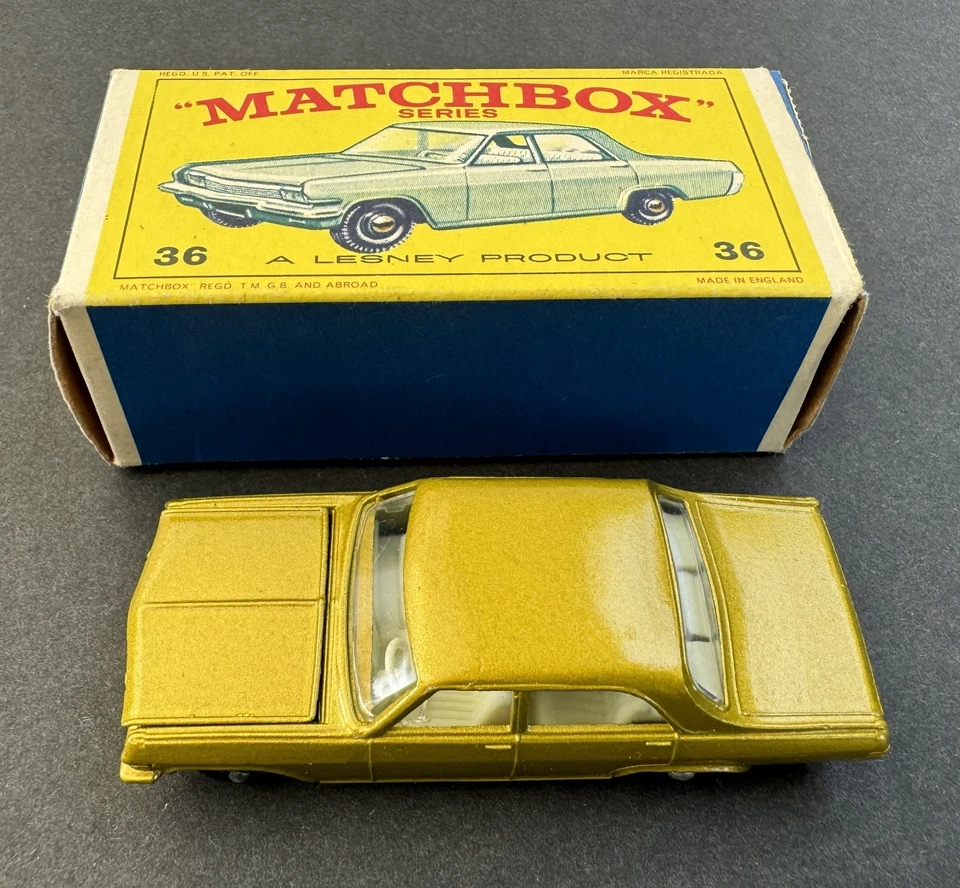 Lesney Matchbox Serie Nº36 Opel Diplomat con Caja Original Hecho en Inglaterra Foto 1 de 4