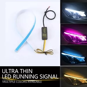 2x 60cm Switchback Headlight LED Strip DRL Daytime Light For Audi-Style Tube - Picture 1 of 7