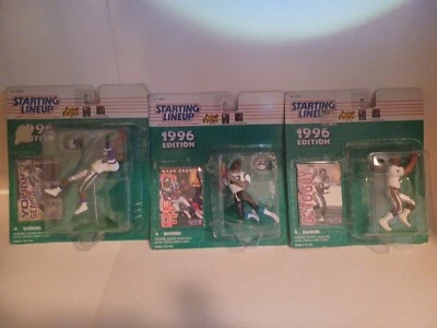 Starting Lineup NFL 1996 Edition Lot of 3 Joey Galloway, Mark Carrier, Eric Metc - Image 1 of 2