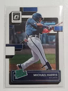 2022 Panini Donruss Optic Rated Prospect Michael Harris Atlanta Braves - Picture 1 of 2