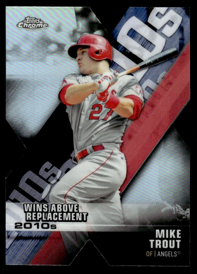 2020 TOPPS CHROME 2010S WINS ABOVE Mike Trout Los Angeles Angels #DOD-1 - Image 1 of 2