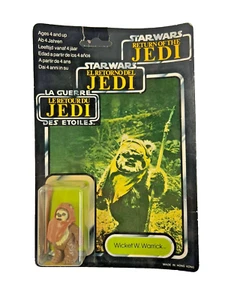 Figura Star Wars ROTJ Wicket W. Warrick - Tri Logo Cardado 1983 Sellado Original - Imagen 1 de 6