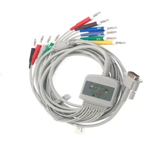 Compatible For Philips/HP ECG EKG Cable 10-Leads Banana4.0 15pin Leadwires IEC - Picture 1 of 7