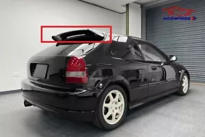 Painted NH592 Black 1996-2002 for Honda CIVIC EK9 JDM Type-R EJ6 wing spoiler - Picture 1 of 7