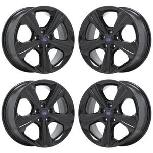 17" Ford Escape Gloss Black wheels rims Factory OEM set 3943 EXCHANGE - Picture 1 of 8